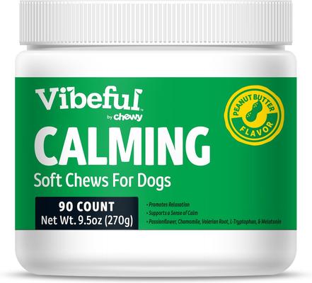 Calming Melatonin Turkey Flavored Soft Chews Calming Supplement for Dogs, 90 count, bundle of 2
