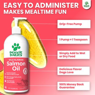 Wild Alaskan Salmon Oil Dog Supplement, 32-fl oz bottle