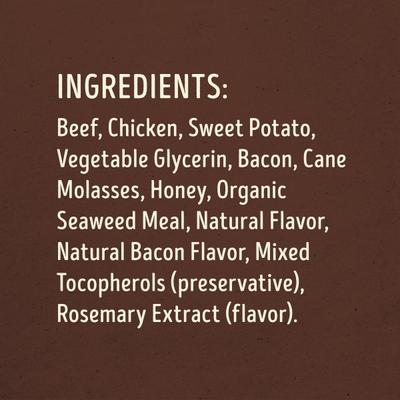 Savory Jerky Cuts Beef & Bacon Recipe Jerky Dog Treats, 10-oz bag