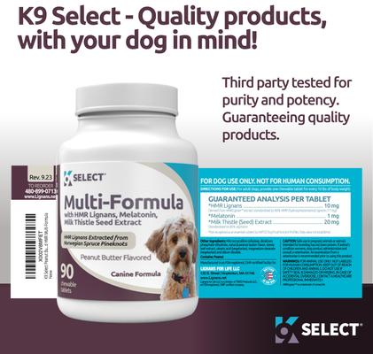 HMR Multi-Formula Peanut Butter Formula Dog Hormone Supplement, 10 mg, 90 count
