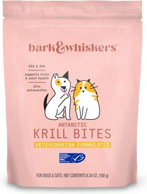 Antarctic Krill Bites Dog & Cat Supplement, 6.34-oz bag
