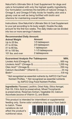 Ultimate Powder Skin & Coat Supplement for Cats & Dogs, 4-lb