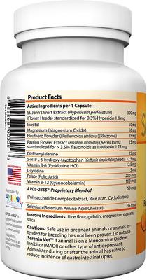 Serenin Vet Natural Calming Dog & Cat Supplement, 45 count