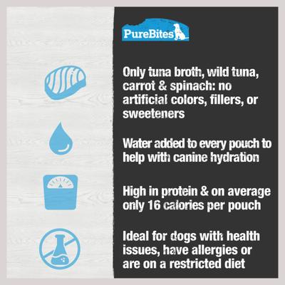 Dog Broths Tuna & Vegetables Food Topping, 2-oz bag