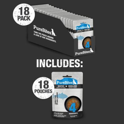 Dog Broths Tuna & Vegetables Food Topping, 2-oz bag