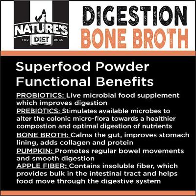 Digestion Bone Broth Dry Dog & Cat Food Topping, 6-oz jar