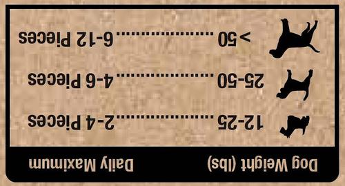 Golosinas para perros Beef Sliders sin cereales, bolsa de 1 lb