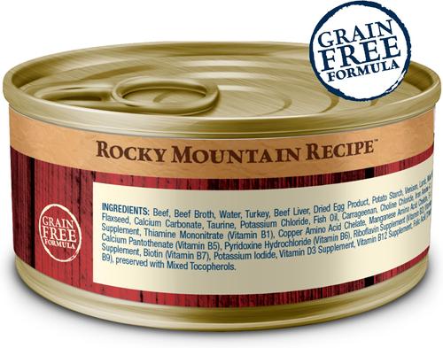 Wilderness Rocky Mountain Recipe Adult Red Meat Feast Chicken-Free Grain-Free Pate Wet Cat Food, 5.5-oz can, 24 count