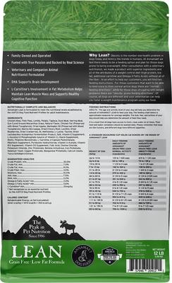 Grain-Free Lean Low Fat Formula Dry Dog Food, 12-lb bag