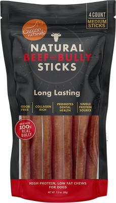 Beef & Bully Sticks, Medium, 48 Count