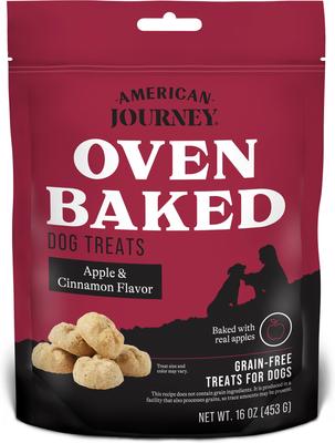 Bundle: Variety Pack - American Journey Peanut Butter Recipe Crunchy Biscuit Dog Treats, 8-oz bag, Apple & Cinnamon, and Sausage, Egg & Cheese Flavors