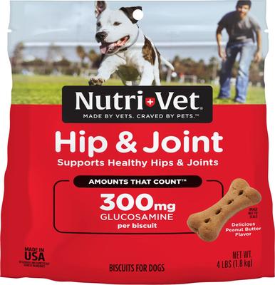 Hip & Joint Extra Strength Biscuits for Large Dogs Peanut Butter Flavor Treats, 6-lb bag