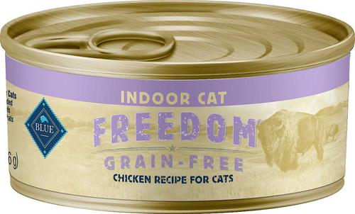 Bundle: American Journey Indoor Pate Chicken Recipe Grain-Free Canned Cat Food, 5.5-oz, case of 24 + Blue Buffalo Freedom Indoor Adult Chicken Recipe Grain-Free Canned Cat Food, 5.5-oz, case of 24
