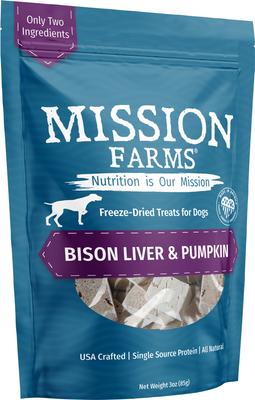 Bison Liver Adult Freeze-Dried Dog Treats, 3-oz bag