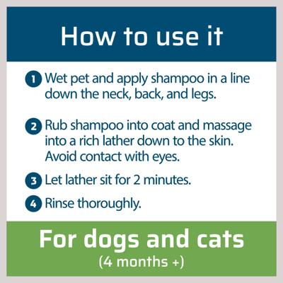 Natural Flea & Tick with Essential Oils Dog & Cat Shampoo, Peppermint, 12-fl oz bottle