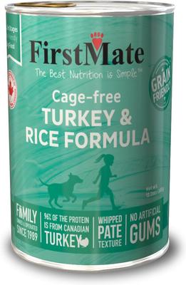 Turkey & Rice Formula Cage-Free Canned Dog Food, 12.2-oz can, case of 12
