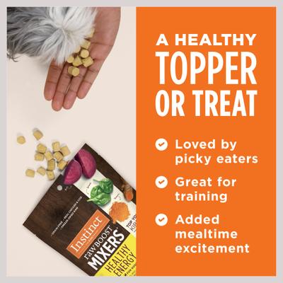 Boost Mixers Healthy Energy Grain-Free Freeze-Dried Raw Dog Food Topper, 5.5-oz bag