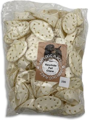 Mini Rawhide Shoes Dog Treats, 100 count
