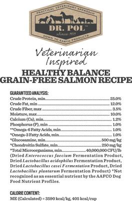 Healthy Balance Salmon Recipe Grain-Free Dry Dog Food, 4-lb bag