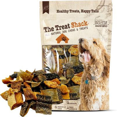 All-Natural Salmon Human-Grade Jerky Brittle Freeze-Dried Dog Treats, 3-oz bag