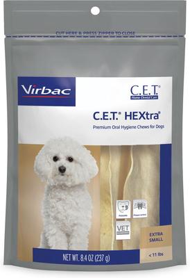 C.E.T. HEXtra Dental Chews for Dogs, 11-25 lbs
