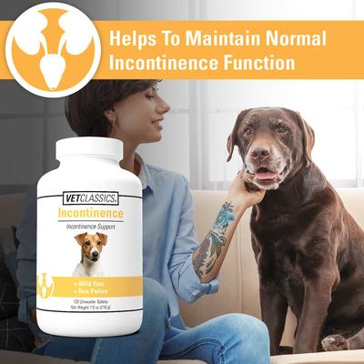 Incontinence Support Chewable Tablets Dog Supplement, 120 count