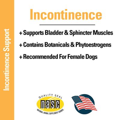 Incontinence Support Chewable Tablets Dog Supplement, 120 count