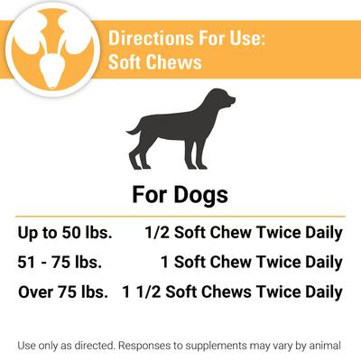 Incontinence Support Chewable Tablets Dog Supplement, 120 count