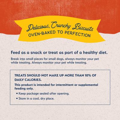 Premios para perros Rewards de razas pequeñas con sabor a salmón, galletas crujientes, bolsa de 8 oz