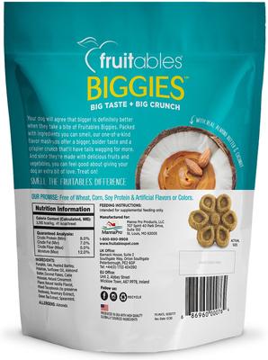 Biggies with Real Almond Butter & Coconut Dog Treats, 16-oz bag