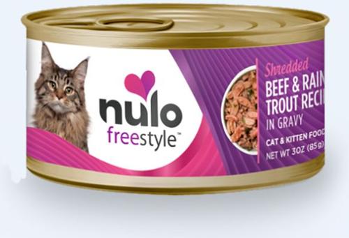 Bundle: Nulo Freestyle Beef & Rainbow Trout in Gravy + Freestyle Chicken & Duck in Gravy Canned Cat Food