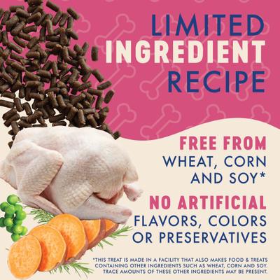 Turkey Recipe Soft Chew Training Bites Dog Treats, 16-oz bag