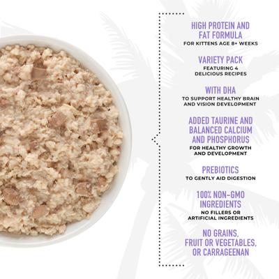 Baby Variety Pack Shreds Grain-Free Wet Cat Food, 2.4-oz can, case of 12