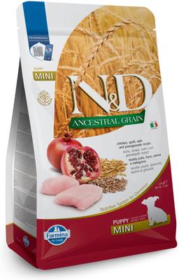 N&D Ancestral Grain Lamb & Blueberry Recipe Puppy Mini Dry Dog Food, 5.5-lb bag