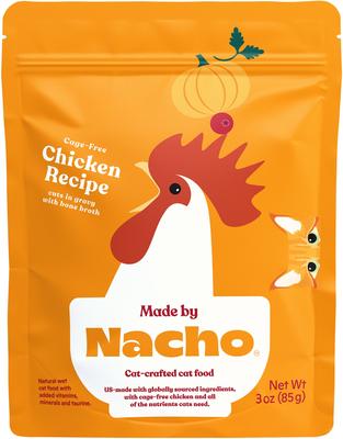 Made by Nacho Cuts In Gravy Recipes with Bone Broth Variety Pack Wet Cat Food, 3-oz pouch, case of 24