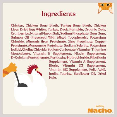 Made by Nacho Cage Free Chicken Recipe Cuts In Gravy with Bone Broth Wet Cat Food, 3-oz pouch, 12 count