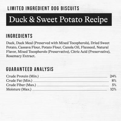 Duck & Sweet Potato Recipe Limited Ingredient Dog Treats, 14-oz bag
