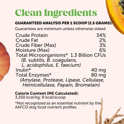 Probiotics GI Pumpkin Flavored Digestive Powder for Dogs, 90 scoops