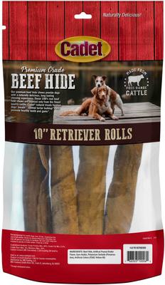 Premium Retriever Rolls Peanut Butter Flavor Dog Chew, 4 count