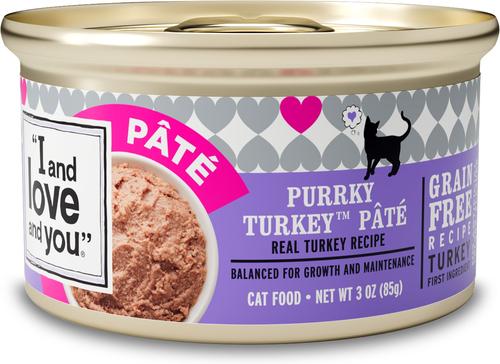 Purrky Turkey Pate Grain-Free Canned Cat Food, 3-oz, case of 24