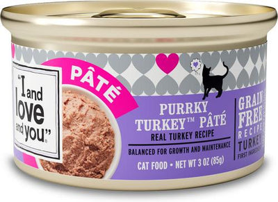 Purrky Turkey Pate Grain-Free Canned Cat Food, 3-oz, case of 24