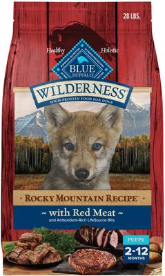 Wilderness Red Meat & Grains Rocky Mountain Recipe High-Protein Puppy Dry Dog Food, 28-lb bag