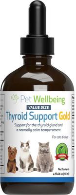 Thyroid Support Gold Bacon Flavored Liquid Supplement for Dogs & Cats, 4-oz bottle