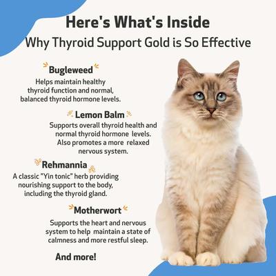 Thyroid Support Gold Bacon Flavored Liquid Supplement for Dogs & Cats, 4-oz bottle