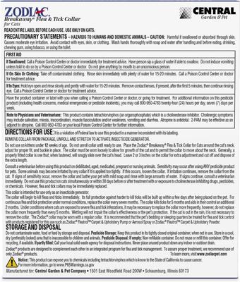 Collar antipulgas y garrapatas para gatos, 1 collar (suministro para 7 meses)