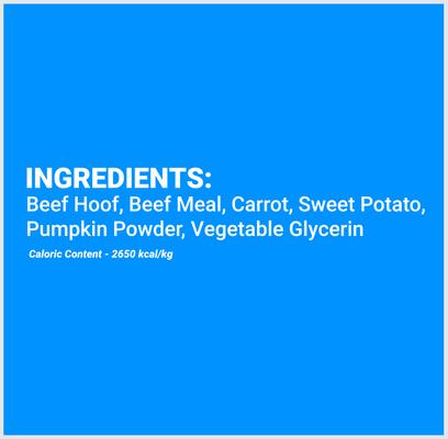 Superfood Packed Beef Bootie Sweet Potato, Pumpkin & Carrot Blend Dog Chew
