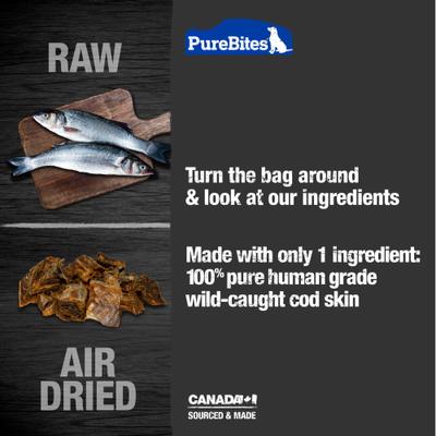 Dog Cod Jerky Treat, 4.8-oz bag