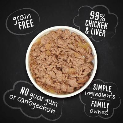 98% Chicken & Liver Grain-Free Canned Dog Food, 13-oz, case of 12