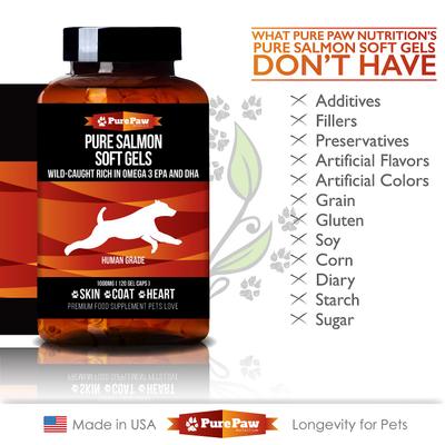 Wild Salmon Medium & Large Dog Soft Gels, 120 count