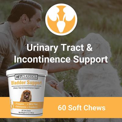 Bladder Support Urinary Tract & Incontinence Support Dog Supplement, 60 count